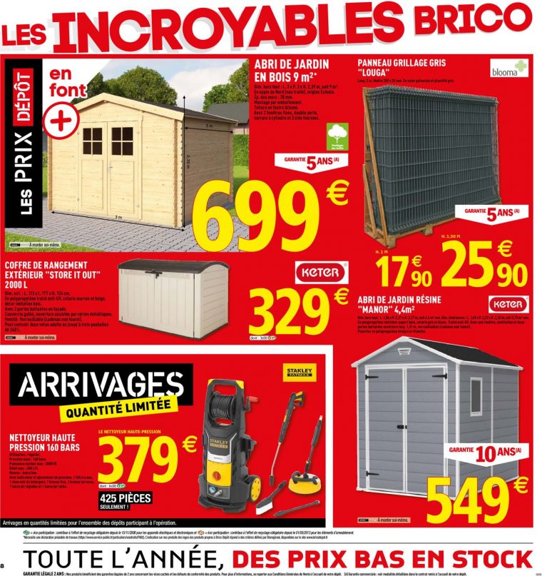 Brico Dépôt Catalogue Actuel 07.06 - 30.06.2019 [8 ... dedans Brico Depot Cabane De Jardin Brico Dépôt Catalogue Actuel 07.06 - 30.06.2019 [8 ... dedans Brico Depot Cabane De Jardin