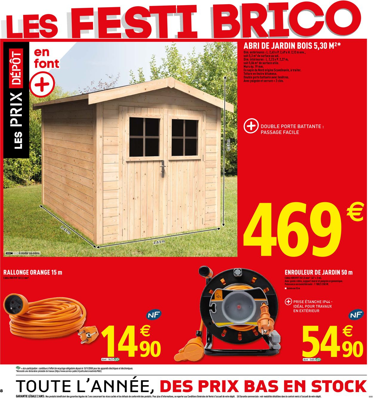 Brico Dépôt Catalogue Actuel 17.05 - 31.05.2019 [8 ... intérieur Abri De Jardin Bois Brico Depot