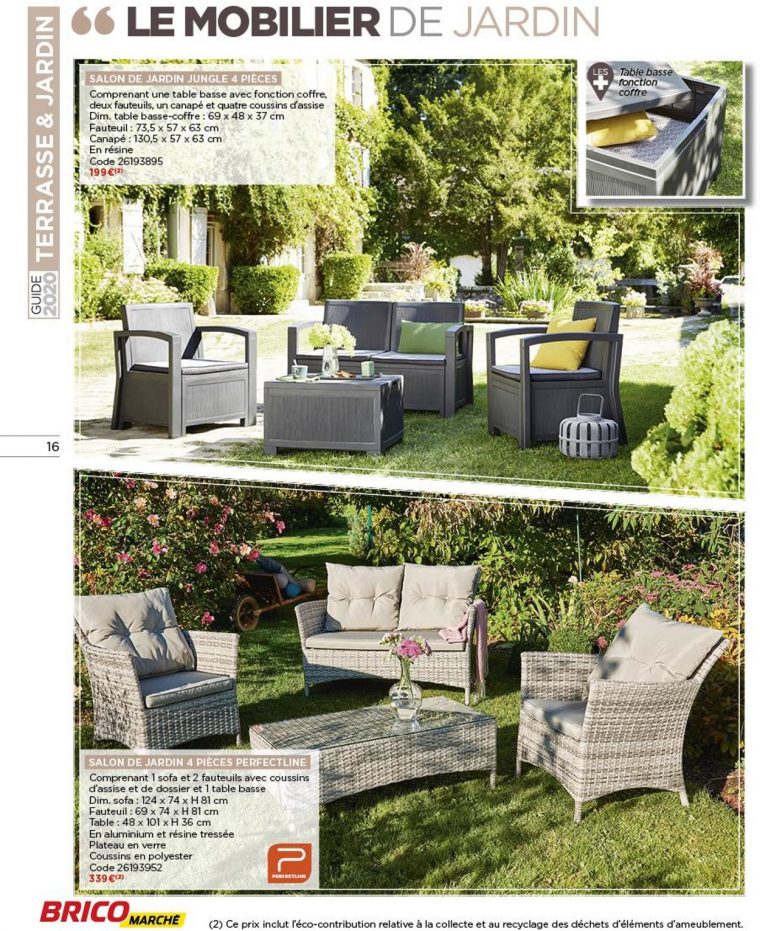 Bricomarché Catalogue Actuel 18.03 - 31.12.2020 [16 ... à Salon De Jardin Bricomarché