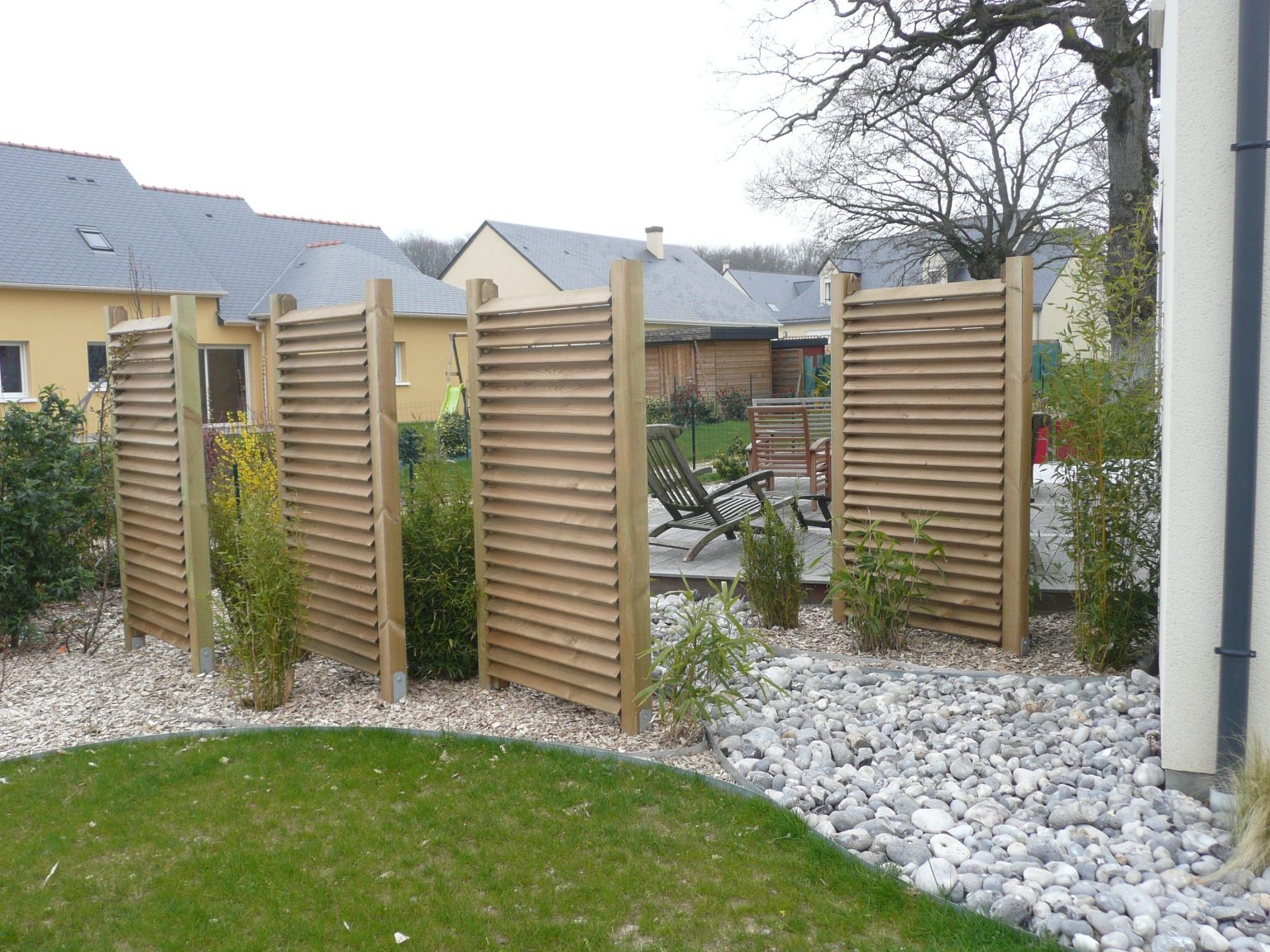 12 Idées De Brise-Vue Pour Jardin [Plante, Haie, Bambou tout Cache