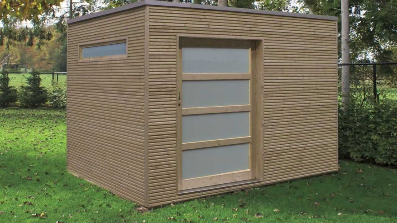 Cabane De Jardin Moderne serapportantà Abri De Jardin Toit Plat Pas Cher