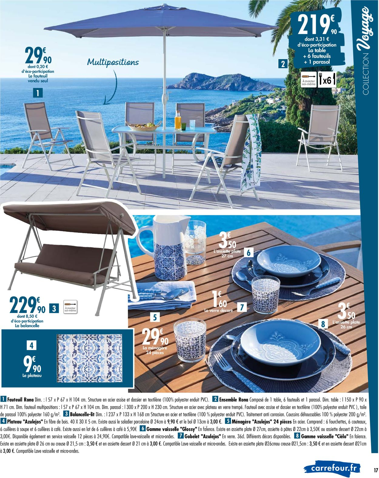 Carrefour Catalogue Actuel 24.03 - 26.04.2020 [17 ... concernant Balancelle Jardin Carrefour