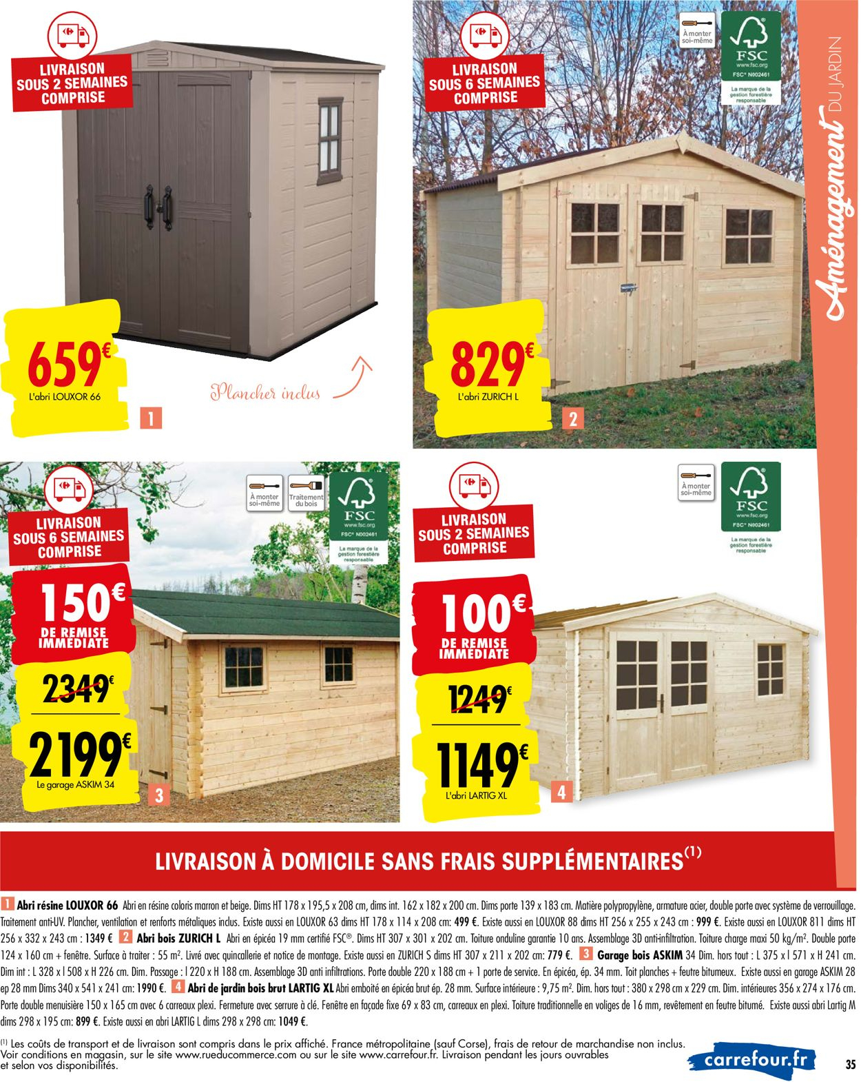 Carrefour Catalogue Actuel 25.02 - 16.03.2020 [35 ... destiné Carrefour Chalet De Jardin