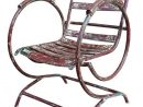 Casa Padrino Art Nouveau Chaise De Jardin Avec Accoudoirs Antique Rouge 60  X 45 X H. 85 Cm - Mobilier De Jardin Fait Main avec Casa Chaise De Jardin