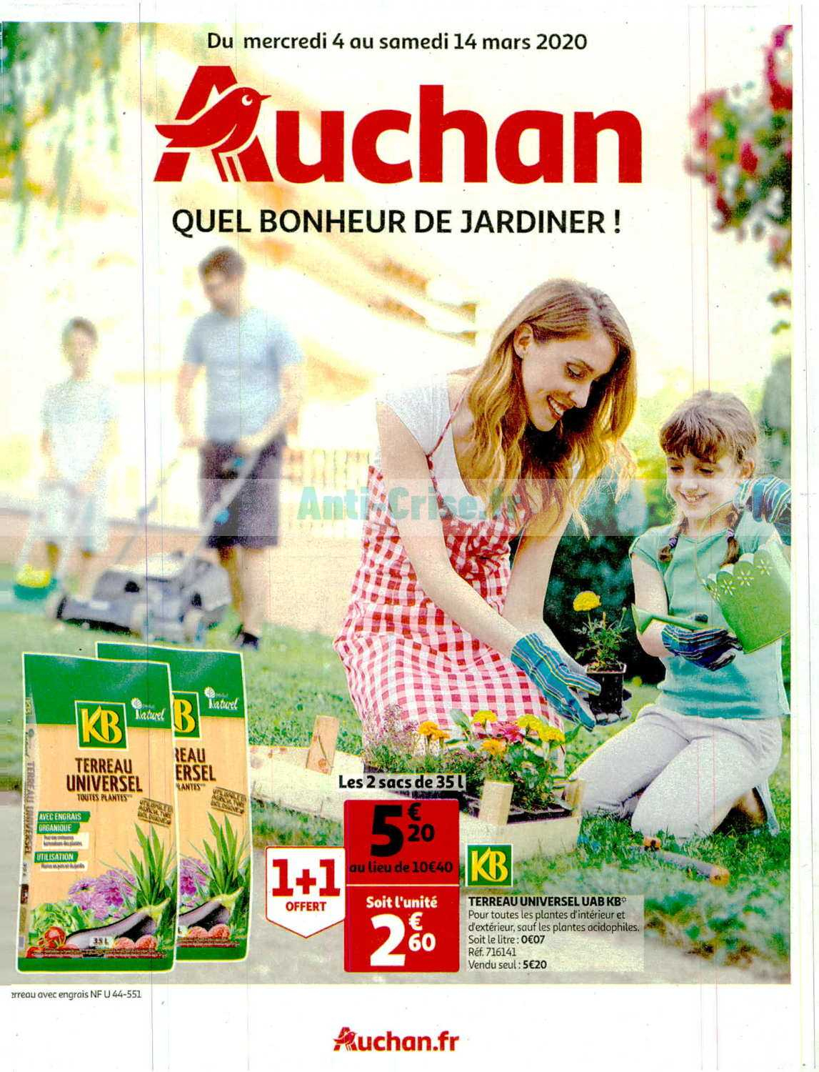 Catalogue Auchan Du 04 Au 14 Mars 2020 (Jardin) - Catalogues ... intérieur Promo Salon De Jardin Auchan