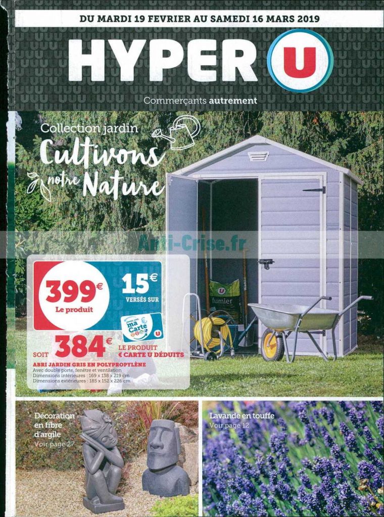 Catalogue Hyper U Du 19 Février Au 16 Mars 2019 (Jardin ... tout Hyper U Salon De Jardin