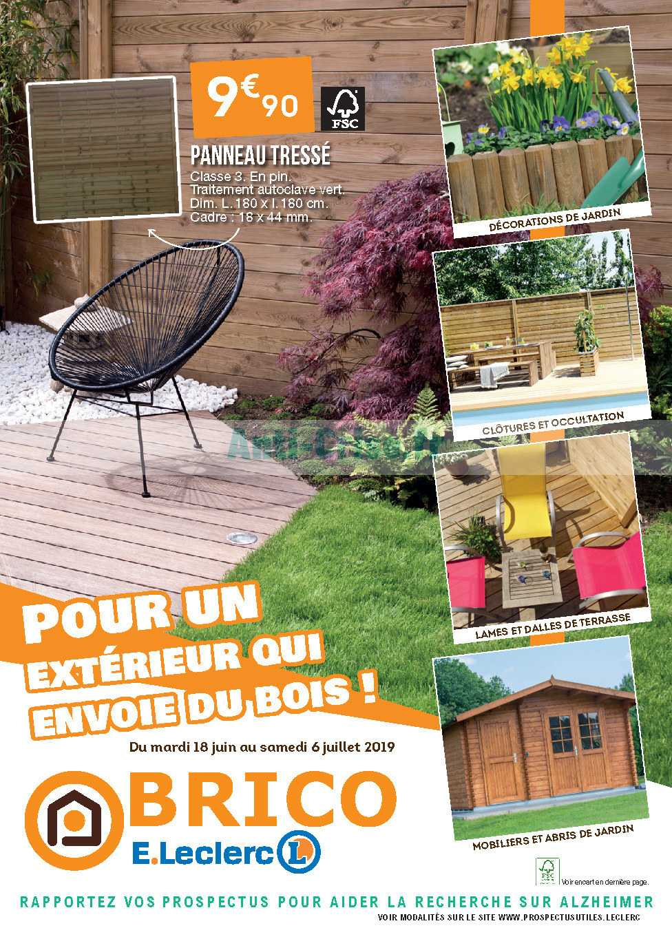 Catalogue Leclerc Du 18 Juin Au 06 Juillet 2019 (Brico ... tout Abri De Jardin Brico Leclerc