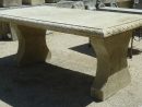 Cette Table En Pierre Naturelle De Provence De 100 X 190 Est ... avec Table De Jardin En Pierre