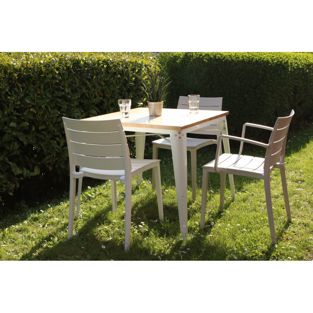 Chaise De Jardin En Plastique Elettra serapportantà Table Et Chaise De Jardin En Plastique