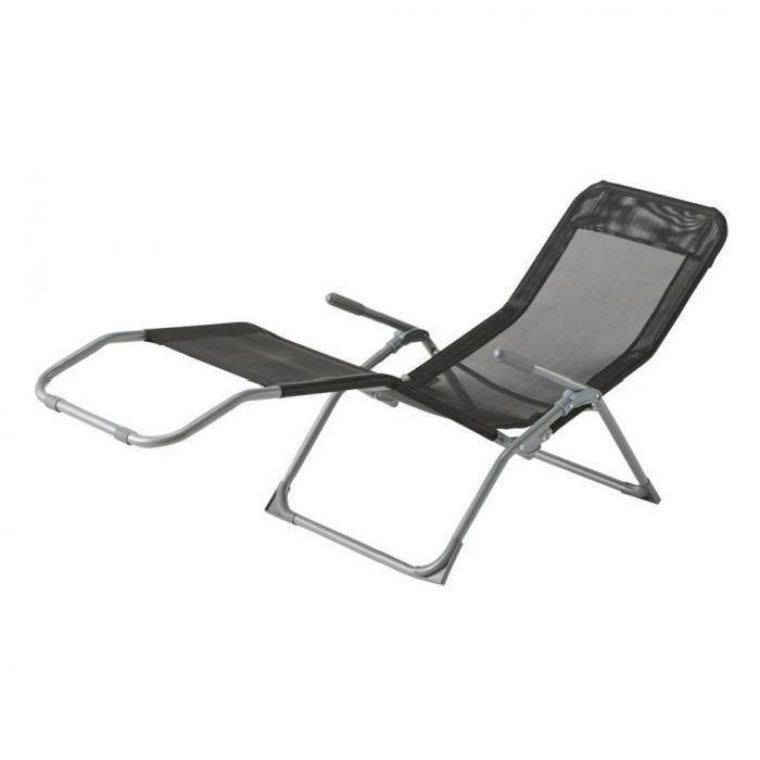 Chaise Longue Siesta Hesperide Noir encequiconcerne Chaise Longue Jardin Pas Cher