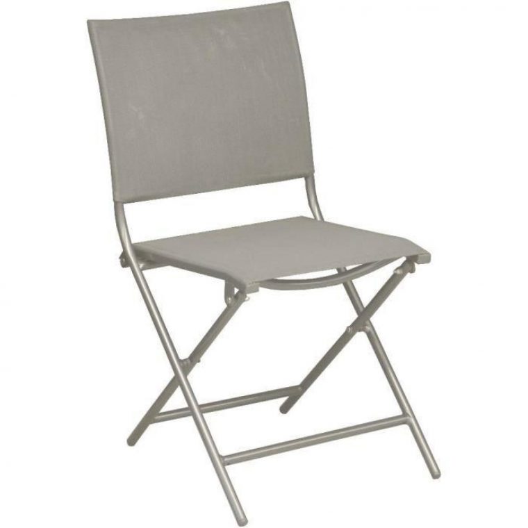 Chaise Pliante Textilène Et Acier (Lot De 2) pour Chaise De Jardin Pliante Pas Cher