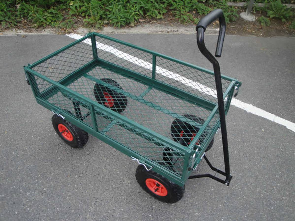 Chariot De Jardin Avec Roues Gonflables Et Grille De Protection tout Chariot De Jardin Multi Usage