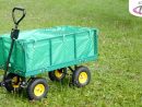 Chariot De Jardin Pliable Xxl Avec Bâche Et Plateau | Tectake tout Chariot De Jardin Multi Usage