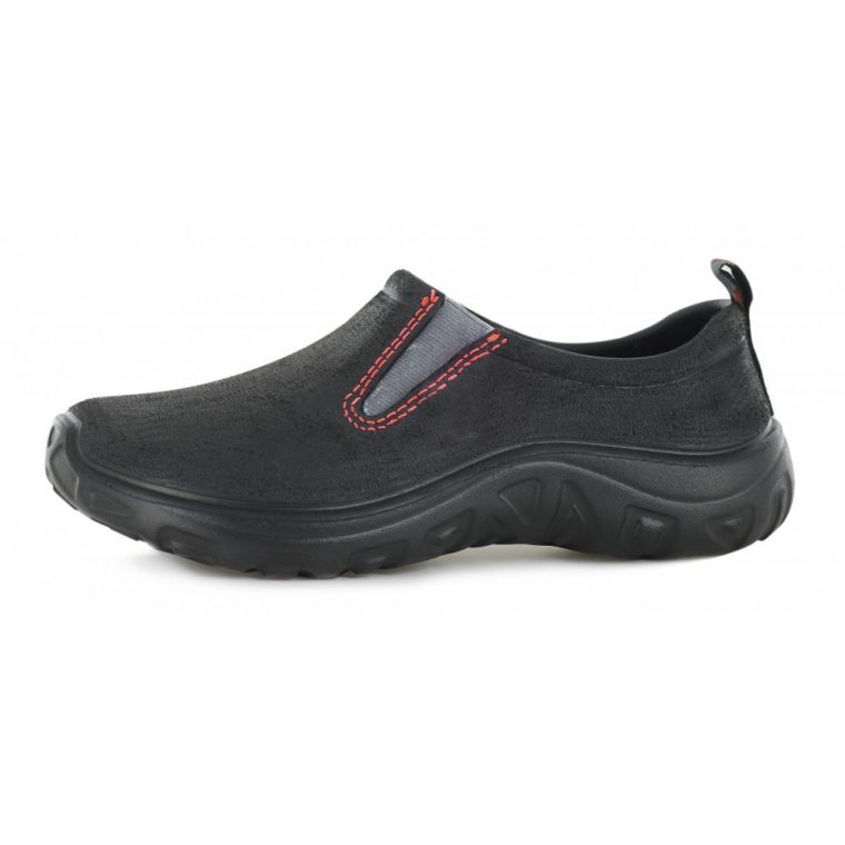 Chaussures De Jardin Homme Derby - Noir/rouge Blackfox Sur Bricozor intérieur Chaussure De Jardin
