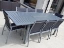 Chicago : Table De Jardin À Rallonge Extensible 175/245Cm En ... serapportantà Salon De Jardin En Aluminium Avec Rallonge