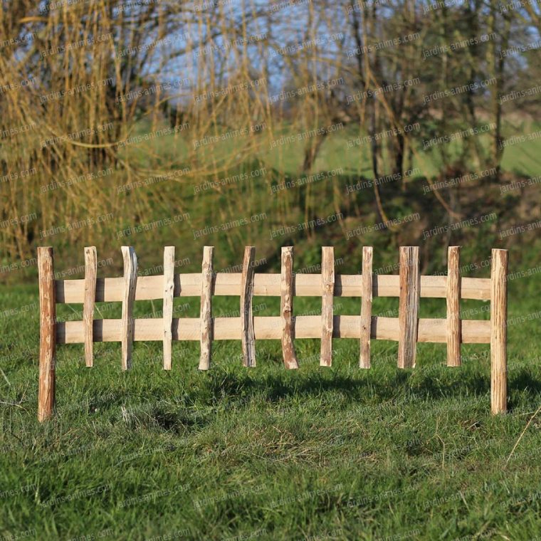 Cloture Bois Noisetier À Planter L.120Cm X H.50Cm pour Petite Barriere Bois Pour Jardin Cloture Bois Noisetier À Planter L.120Cm X H.50Cm pour Petite Barriere Bois Pour Jardin