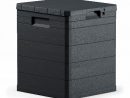 Coffre 90 L Noir pour Caisse De Jardin