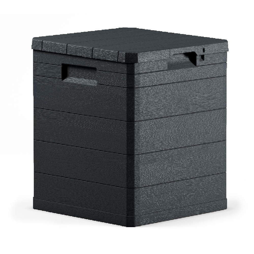 Coffre 90 L Noir pour Caisse De Jardin