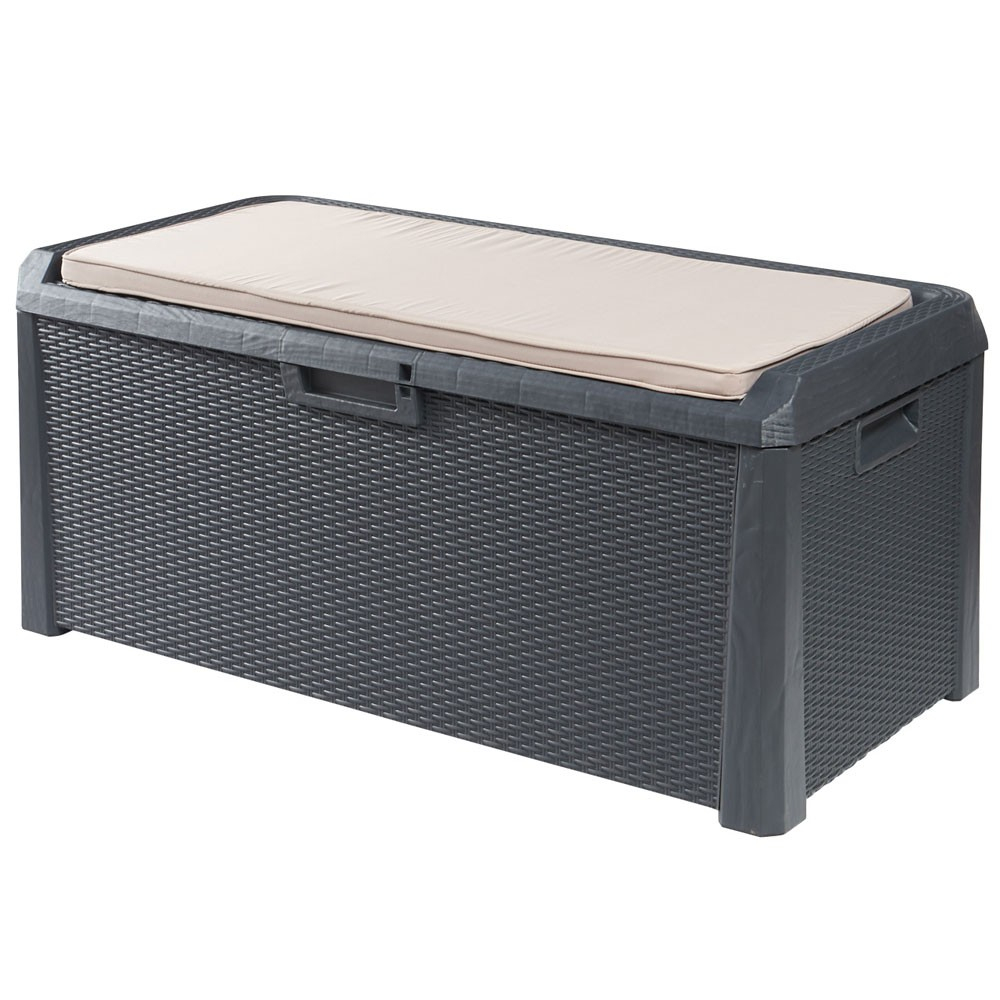 Coffre Banc De Rangement 560 L serapportantà Caisse De Jardin