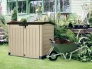 Coffre De Jardin Résine Arc 1200L Beige tout Coffre Jardin Castorama