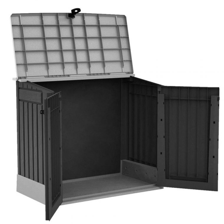 Coffre De Jardin Résine Midi 845L Anthracite pour Coffre De Jardin Resine