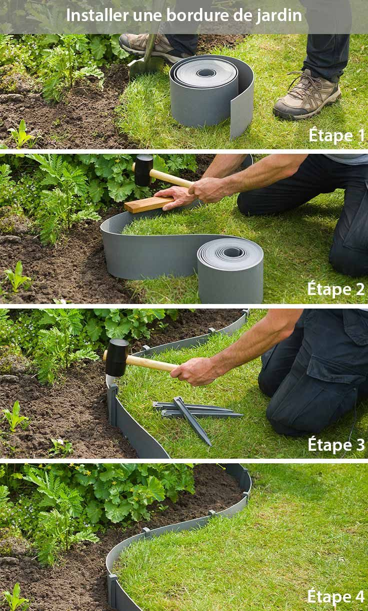 Comment Aménager Une Bordure De Jardin En Pvc ? Jardin En ... tout Comment Faire Bordure De Jardin