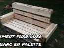 Comment Faire Un Banc En Palette | Banc En Palette, Meuble ... serapportantà Comment Fabriquer Un Banc De Jardin