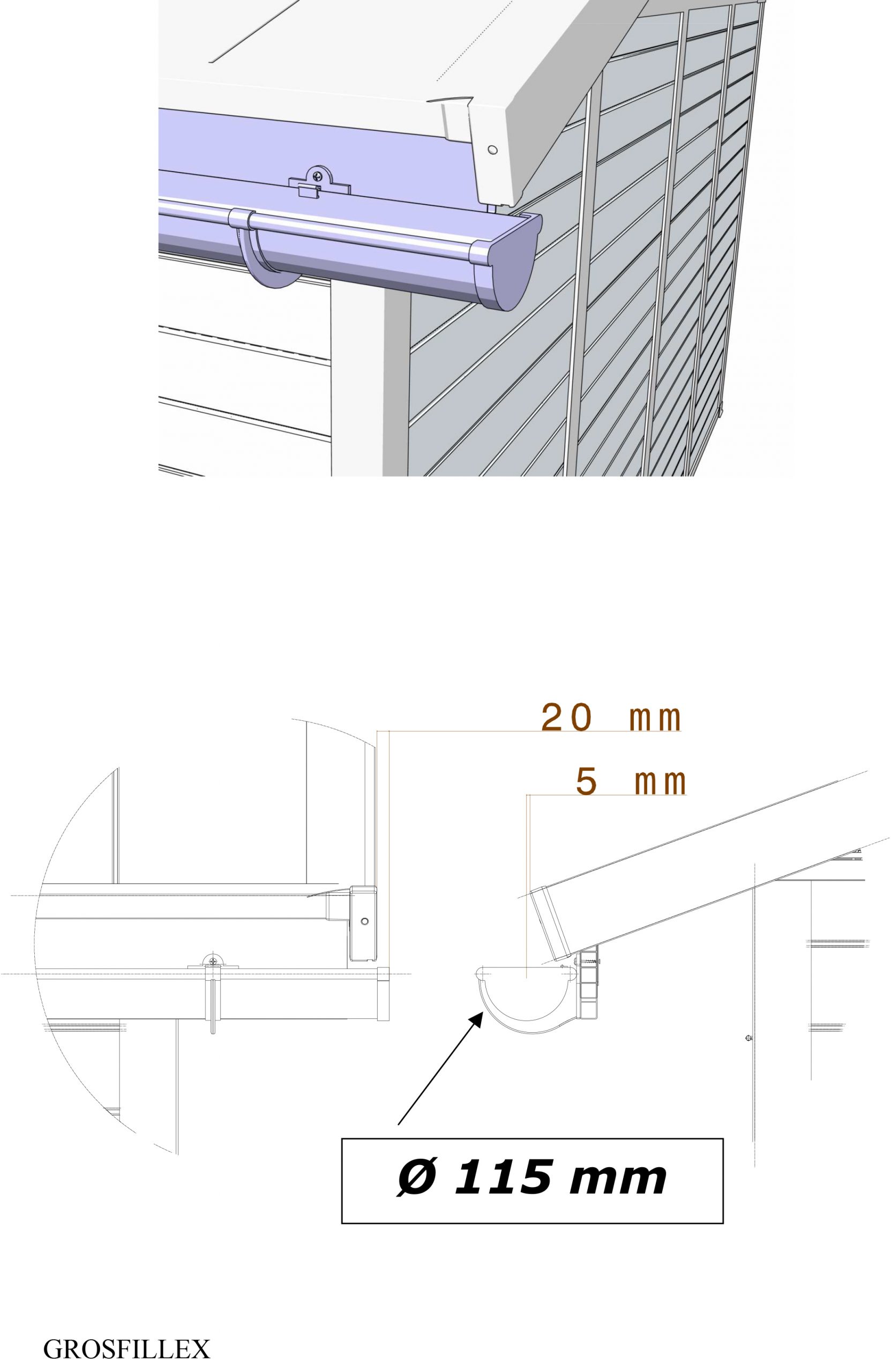 Comment Se Procurer Un Kit Pour Gouttière Pour Mon Abri De ... avec Gouttiere Abri De Jardin