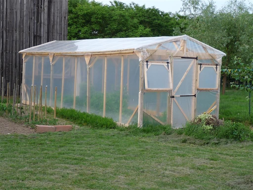 Construire Une Serre De Jardin En Bois - Retour D'expérience ... dedans Construction D Une Serre De Jardin En Bois