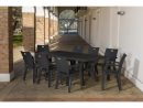 Corfu Table De Jardin Rectangulaire Pieds Tulipe L 200 Cm ... dedans Cdiscount Table De Jardin