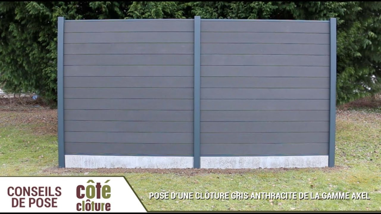 Côté Clôture - Poser Une Clôture Composite Axel tout Brico Depot Jardin Cloture