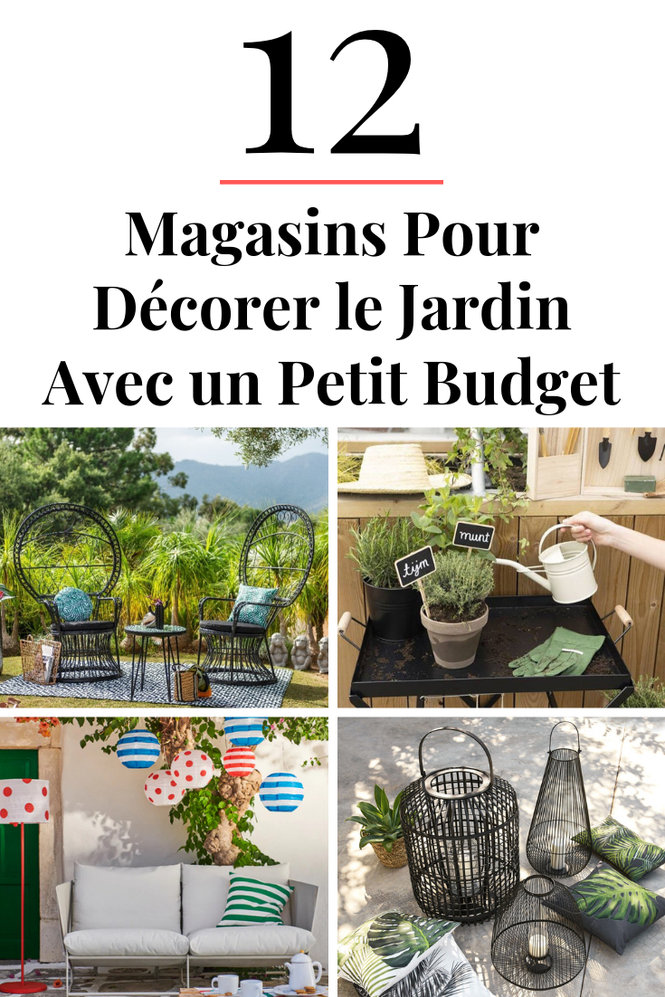 Déco Jardin Pas Cher : 12 Sites Pas Chers Pour Décorer Le ... dedans Decoration Jardin Pas Chere