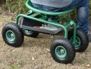 Détails Sur [Pro.tec] Siège De Jardin Mobile Siège Roulant Outil De Jardin  Scooter De Jardin tout Siege De Jardin