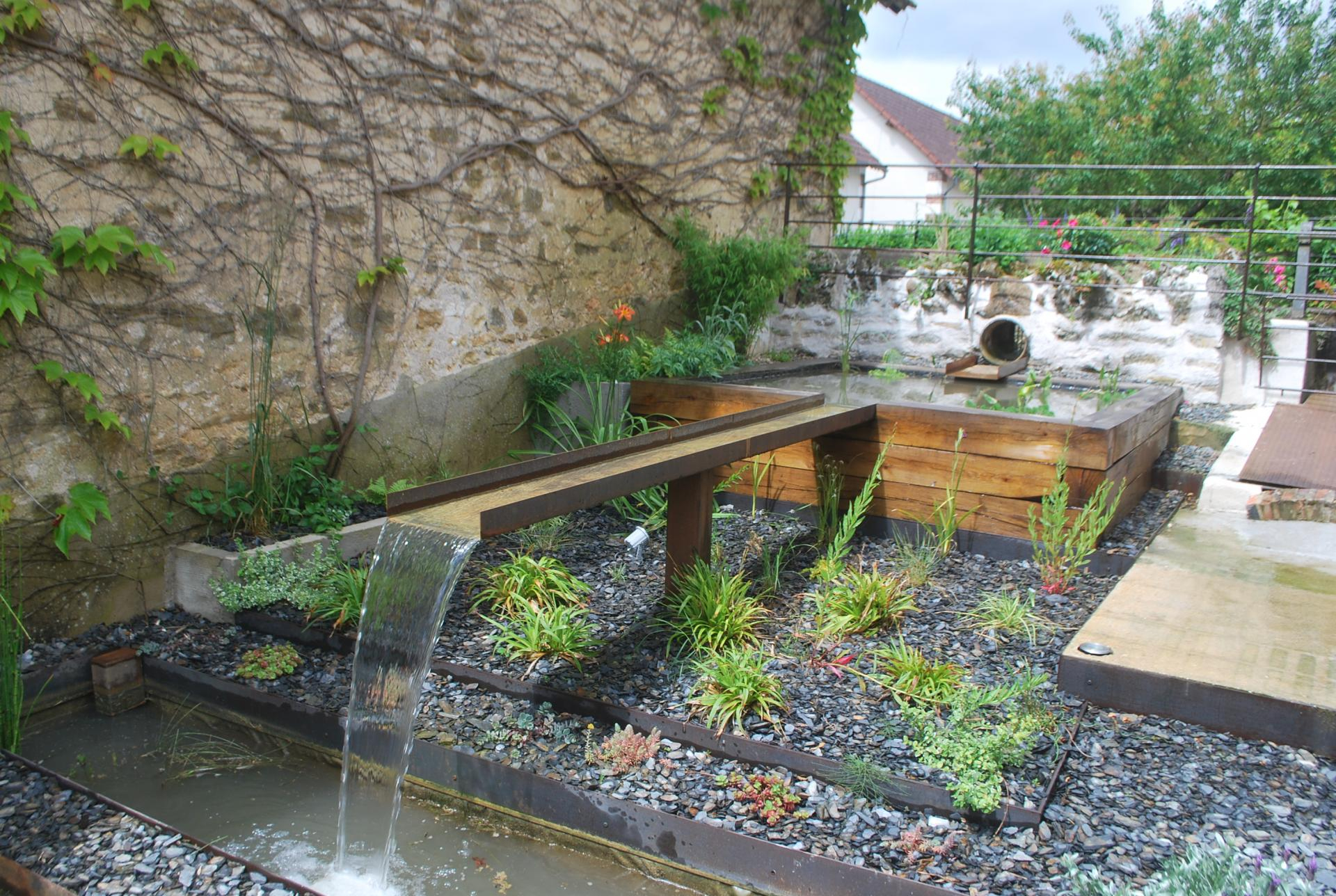 Eau Jardin, Paysagiste À Pourrain Et Auxerre, Création De ... concernant Conception Bassin De Jardin