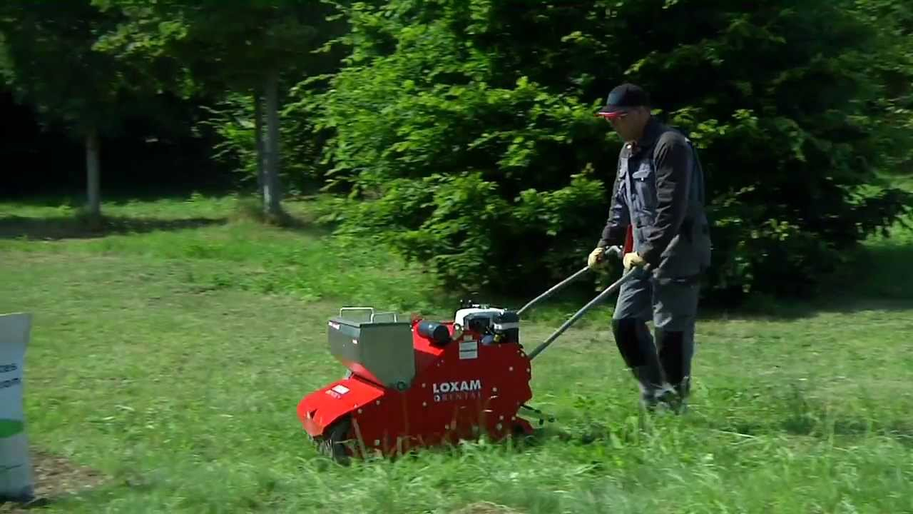 Engazonneuse - Loxam intérieur Location Rouleau De Jardin