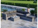 Ensemble Salon De Jardin En Résine Tressée Fonctionnel Avec Coffres De  Rangement Intégrés - Gris - Farenza avec Mobilier De Jardin Soldes