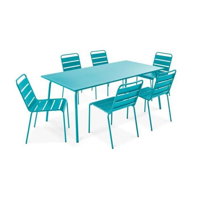 Ensemble Table De Jardin Et 6 Chaises En Métal - Salon De ... serapportantà Table Jardin Cdiscount Ensemble Table De Jardin Et 6 Chaises En Métal - Salon De ... serapportantà Table Jardin Cdiscount