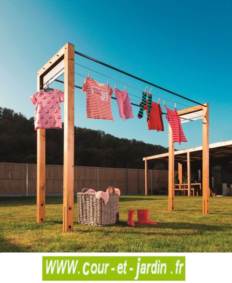 Etendoir A Linge Exterieur, En Bois, Etendoir En Bois, De Jardin serapportantà Sechoir Jardin