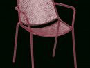 Fauteuil De Jardin En Acier Rouge Sumac - Lino - Chaises De ... serapportantà Alinea Chaise Jardin