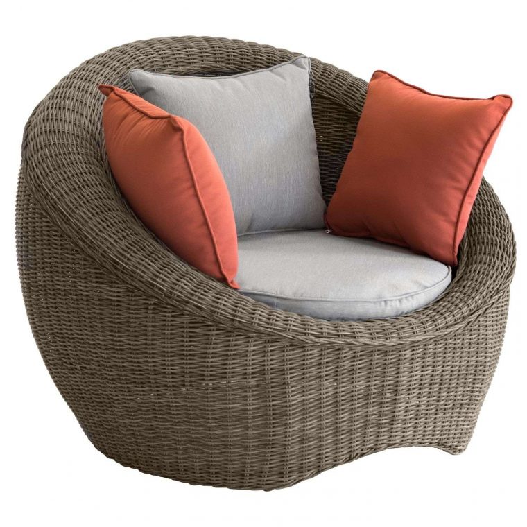Fauteuil De Jardin Rond En Résine Tressée Bétong - Marron Bûche dedans Fauteuil De Jardin Rond Fauteuil De Jardin Rond En Résine Tressée Bétong - Marron Bûche dedans Fauteuil De Jardin Rond