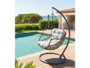 Fauteuil Oeuf Suspendu Gibraltar Gris Acier Traité Époxy ... destiné Loveuse De Jardin Resine Tressee