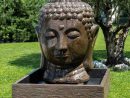 Fontaine De Jardin Tête De Bouddha 1 M 30 Brun concernant Tete De Bouddha Pour Jardin