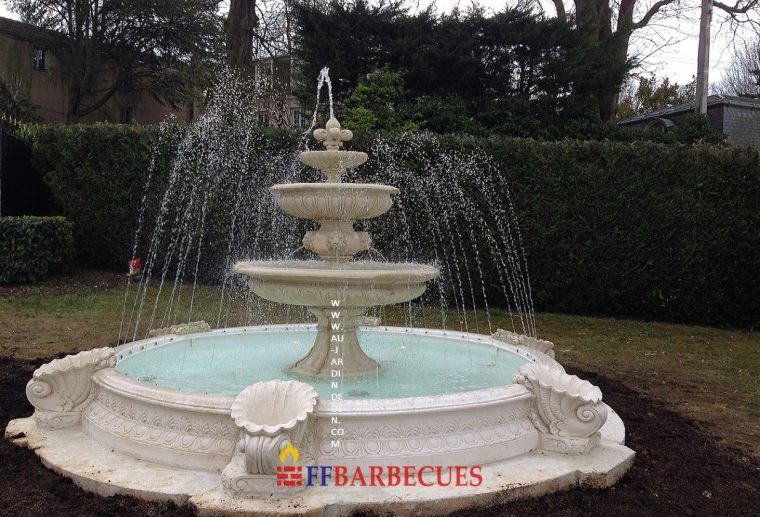 Fontaines Rond De Jardin Napolitano Aux Jets D'eau-F serapportantà Jet D Eau Pour Fontaine De Jardin