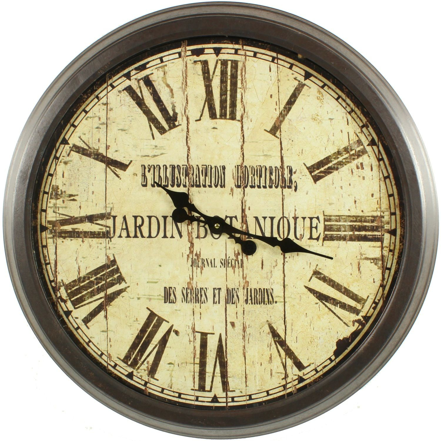 Grande Horloge Ancienne Murale Jardin Botanique 70Cm tout Horloge De Jardin