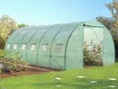 Grande Serre De Jardin Tunnel 7 Arceaux Pro Galvanisé 18M² 6X3X2M V... dedans Serre Jardin Occasion