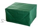 Housse De Protection Etanche Pour Meuble Salon De Jardin Rectangulaire 135L  X 135L X 75H Cm Vert dedans Housse Salon De Jardin Gifi