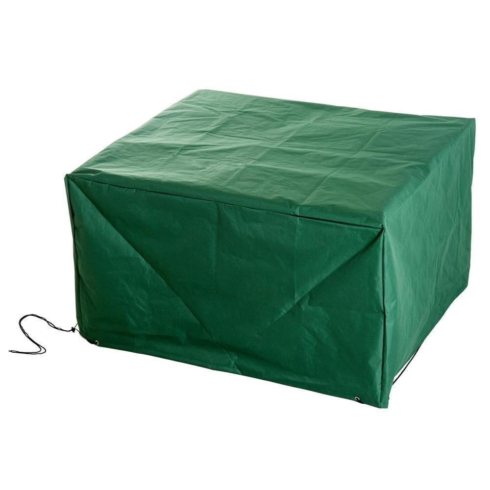 Housse De Protection Etanche Pour Meuble Salon De Jardin Rectangulaire 135L  X 135L X 75H Cm Vert dedans Housse Salon De Jardin Gifi