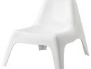 Ikea Ps Vågö Fauteuil, Extérieur - Blanc dedans Chaises De Jardin Ikea