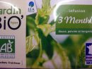 Infusion 3 Menthes Jardin Bio - 30 G (20 Sachets De 1,5 G) intérieur Jardin Bio Infusion