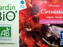 Infusion Circulation Vigne Rouge Jardin Bio - 30 G (20 ... concernant Jardin Bio Infusion